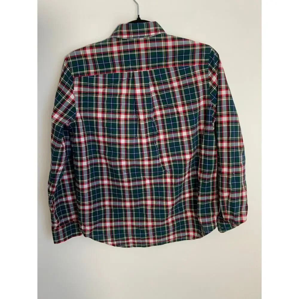 Ralph Lauren Natural‎ Stretch Plaid shirt size large 14/16